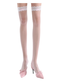Pink High Socks for Daily Looks - Angel Ruche