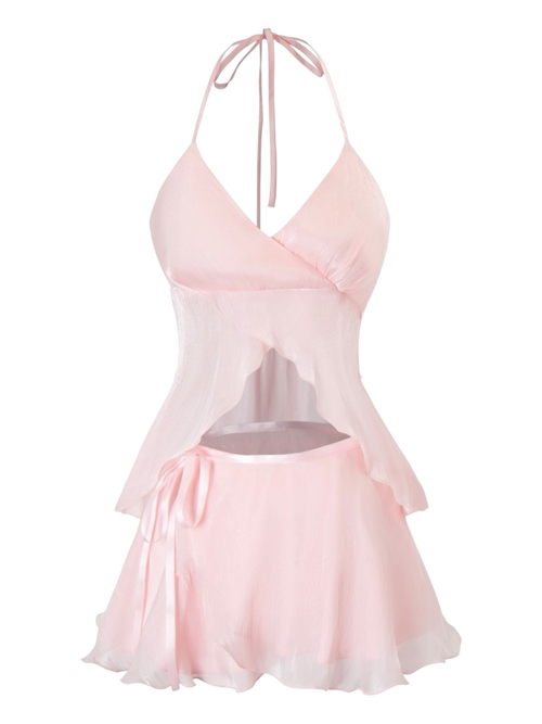 Pirouette Babydoll Wrap Set (Baby Pink)