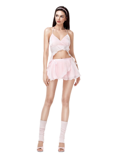 Pirouette Babydoll Wrap Set (Baby Pink) - Angel Ruche