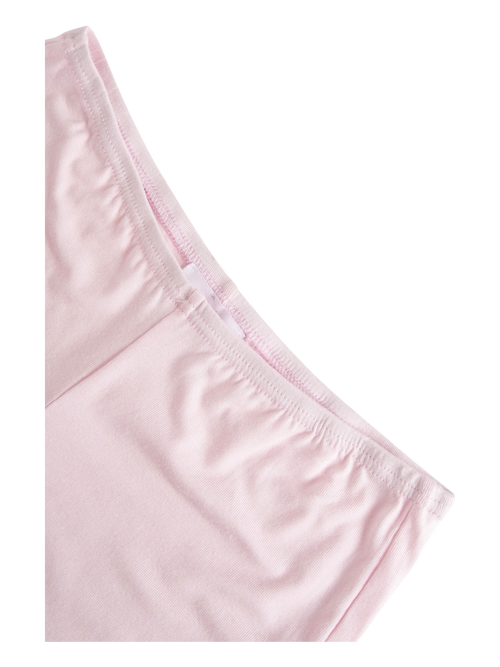 Basic Pink Safety Shorts (White Lace)