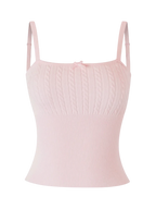 Colette Cable Knit Cami Top - Angel Ruche