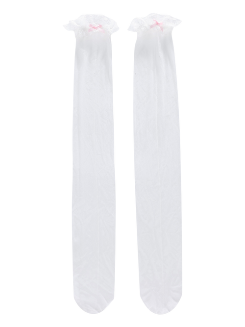 Pink High Socks for Daily Looks