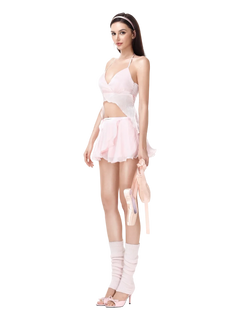 Pirouette Babydoll Wrap Set (Baby Pink) - Angel Ruche