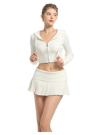 Marshmellow Cable Knit Set (White) - Angel Ruche
