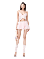 Pirouette Babydoll Wrap Set (Baby Pink) - Angel Ruche