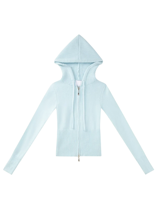 That Girl Rib Knit Set (Baby Blue) - Angel Ruche