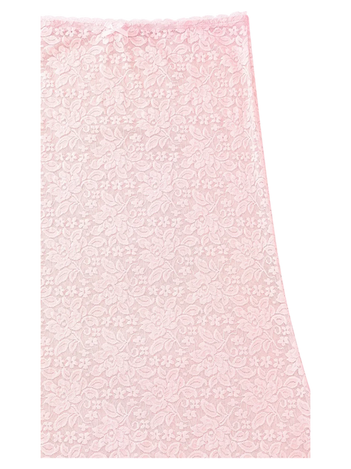 Coral Veil Lace Maxi Skirt (Pink) - Angel Ruche