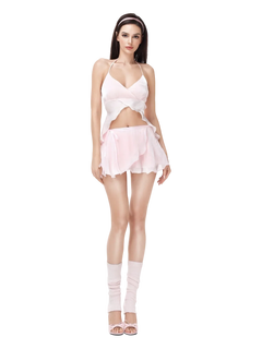 Pirouette Babydoll Top (Baby Pink) - Angel Ruche