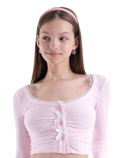 Good Girl Woven Headband (Pink)