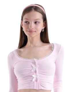 Good Girl Woven Headband (Pink) - Angel Ruche