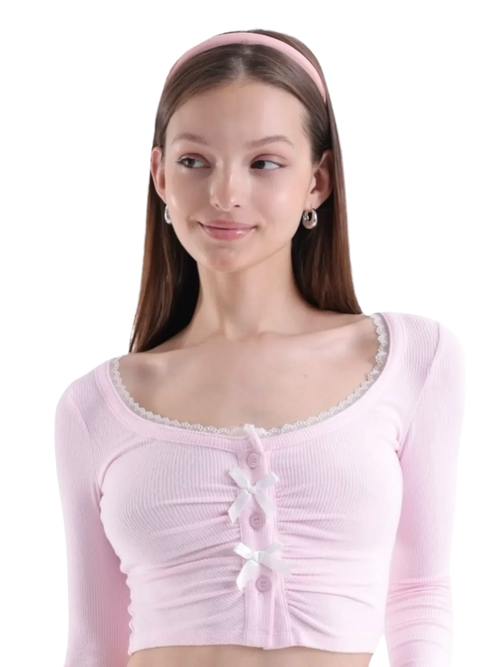 Good Girl Woven Headband (Pink) - Angel Ruche