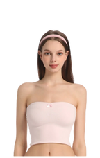 Pink Pilate Princess Ruched Tube Top - Angel Ruche