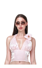 Luna Glow Halter Top - Angel Ruche