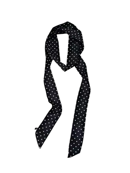 Polka Dot Silky Scarf - Angel Ruche