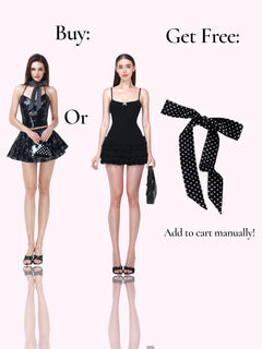 Onyx Fairydust Sequin Matching Set (Black)