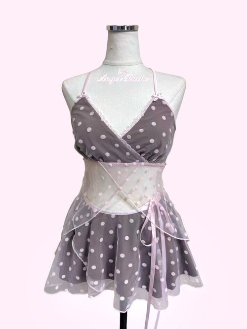 Maison Polka Babydoll Wrap Set