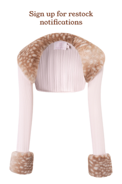 My True Form Fawn Fur Bolero Cardigan