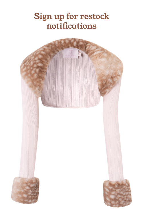 My True Form Fawn Fur Bolero Cardigan