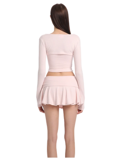 Pink Pilate Princess Ruched Tube Top - Angel Ruche