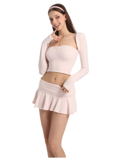 Pink Pilate Princess Ruched Tube Top - Angel Ruche