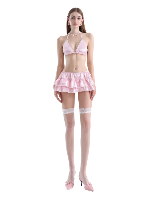 Pink High Socks for Daily Looks - Angel Ruche
