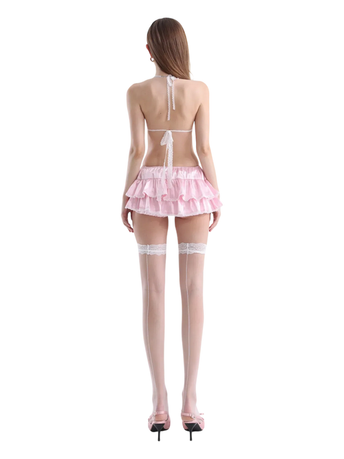 Pink High Socks for Daily Looks - Angel Ruche