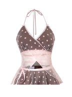 Maison Polka Babydoll Top