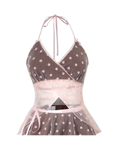 Maison Polka Babydoll Top - Angel Ruche