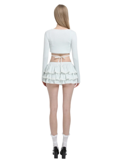 Ballerina Bliss Wrap Cardigan (Minty Green) - Angel Ruche