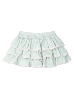 Ballerina Bliss Ruffle Mini Skirt (Minty Green) - Angel Ruche
