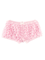 Delicate Pink Chiffon Ruffles Shorts - Angel Ruche