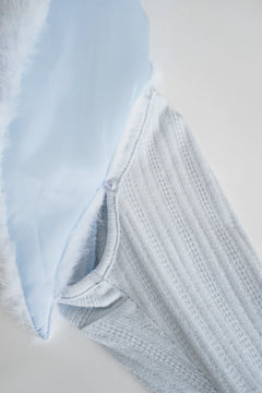 My True Form Fawn Fur Bolero Cardigan (Snow Blue) - Angel Ruche