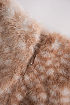 My True Form Fawn Mid-Rise Fur Lace Skirt