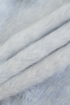 My True Form Fawn Mid-Rise Fur Lace Skirt (Snow Blue) - Angel Ruche