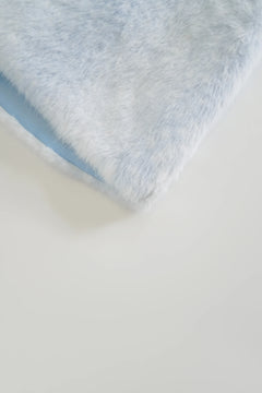 My True Form Fawn Mid-Rise Fur Lace Skirt (Snow Blue) - Angel Ruche