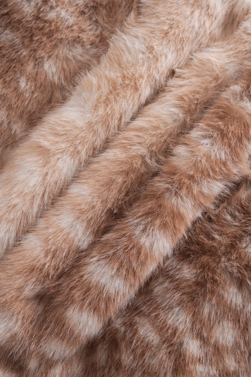 My True Form Fawn Mid-Rise Fur Lace Skirt - Angel Ruche