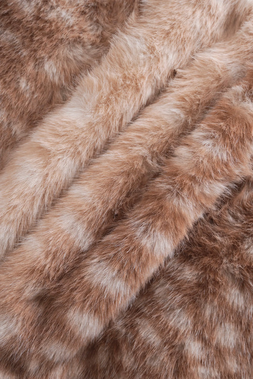 My True Form Fawn Mid-Rise Fur Lace Skirt - Angel Ruche