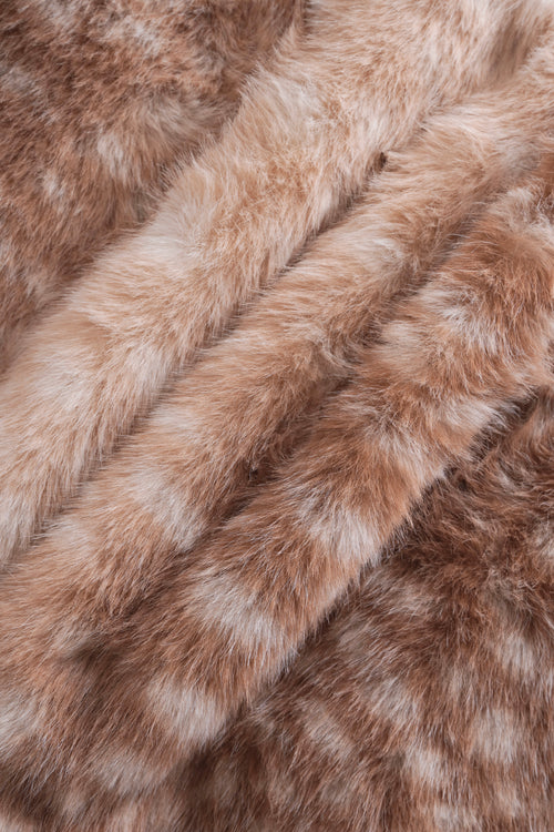 My True Form Fawn Mid-Rise Fur Lace Skirt