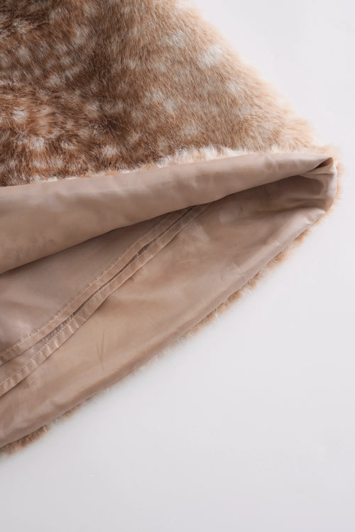 My True Form Fawn Mid-Rise Fur Lace Skirt - Angel Ruche