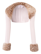 My True Form Fawn Fur Collar + Cuff Set (Light Brown) - Angel Ruche
