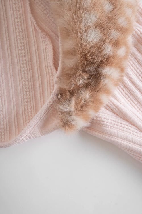 My True Form Fawn Fur Collar + Cuff Set (Light Brown) - Angel Ruche
