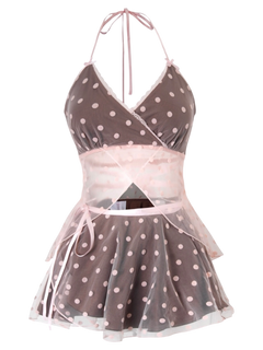 Maison Polka Babydoll Wrap Set