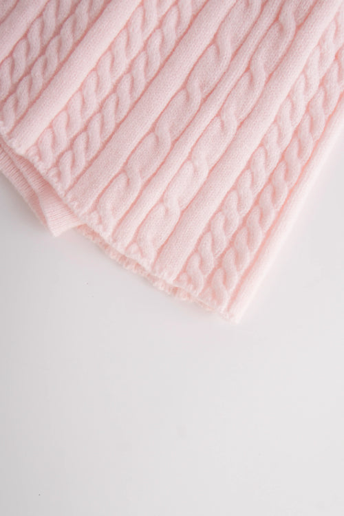 Strawberry Milk Cable Knit Fold Over Mid-Rise Skirt (Pink) - Angel Ruche