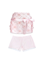 Averie Beaded Sequin Skirt + Lace Shorts