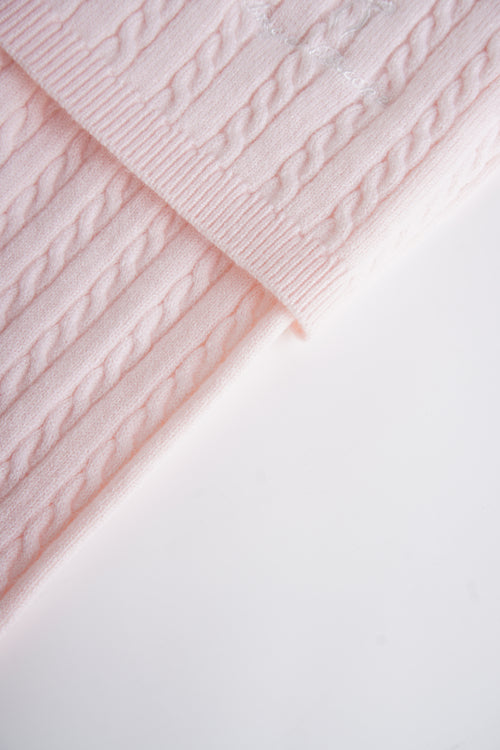 Colette Cable Knit Fold‑Over Pants 