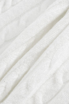 Marshmallow Cable Knit Skirt (White)