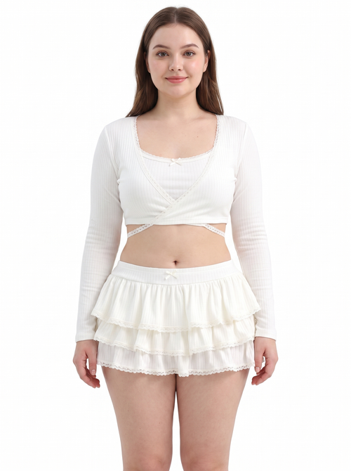 Ballerina Bliss Bralette (Cream White)