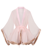 Bambi Princess Fur Chiffon Robe (Pink)