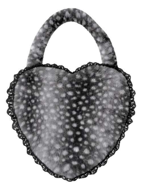 My True Form Fawn Heart Bag (Black)