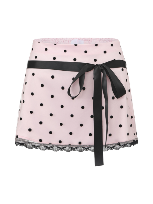 Dottie Polka Dot Mesh Skirt